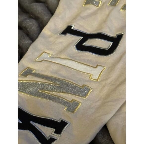 VS pink y2k tan silver gold sweatsuit pants sweatshirt xl/xxl - Picture 9 of 12
